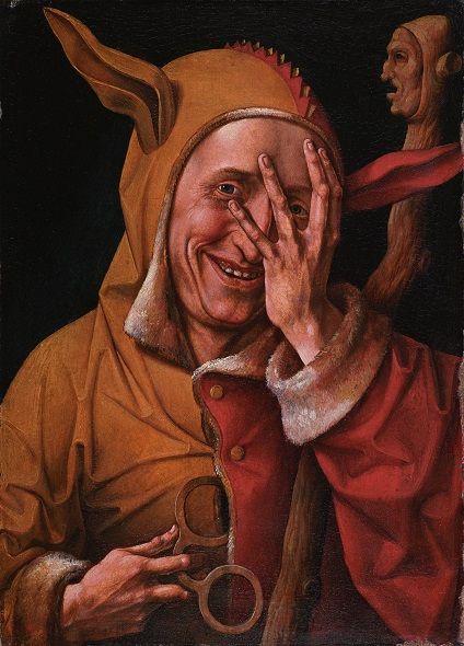 Fou regardant à travers ses doigts (Cassel) - Category:Paintings of jesters - Wikimedia Commons Istoria Artei, Esoteric Art, Hieronymus Bosch, Henri Rousseau, Old Master, Henri Matisse, Dark Art, Aesthetic Art, Art History