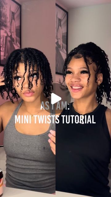 Mads on Instagram: "Me 🤝🏽 Mini Twists 😍 | As I Am >>>>   #asiam #asiamnaturally #minitwists #naturalhair #starterlocs #type4hair" Twist Hairstyle Natural Hair, Twist On Natural Hair Hairstyles, Twist Extensions Black Women, Mini Twists Natural Hair Tutorials, Styles For Mini Twists, Mini Two Strand Twist Natural Hair, How To Do Mini Twists Natural Hair, Mini Twists On Short Natural Hair, Twists On Natural Hair Short