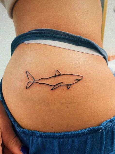 Tiny Whale Shark Tattoo, Hip Shark Tattoo, Pretty Shark Tattoo, Small Whale Shark Tattoo, Dainty Shark Tattoo, Minimal Shark Tattoo, Shark Hip Tattoo, Mini Shark Tattoo, Simple Animal Tattoos