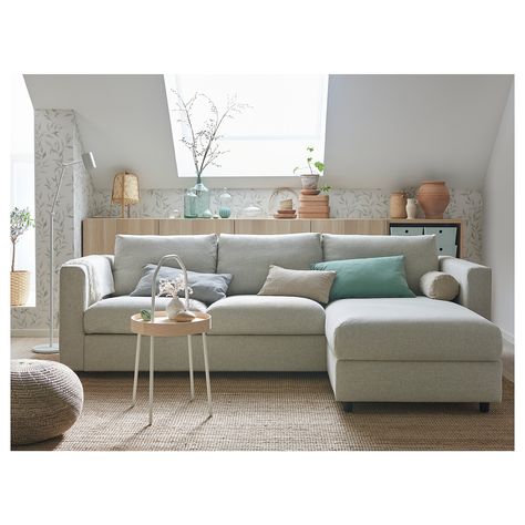 Gunnared Beige, Sofa Bed Mechanism, Cama Ikea, Ikea Vimle, 3 Seat Sofa Bed, Sofa Back Cushions, Cosy Sofa, Sofa Bed With Chaise, Ikea Living Room