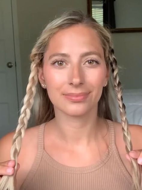 This easy braided updo will work for medium-length or long hair. It’s simple to create and gorgeous. Fast Medium Hair Styles Easy Updo, Professional Braided Hairstyles For Work, Easy Braids For Medium Hair, Long Hair Updo Easy Step By Step, Braids For Thick Hair, Work Braids, Braided Updo Tutorial, Easy Braided Updo, Braided Updos