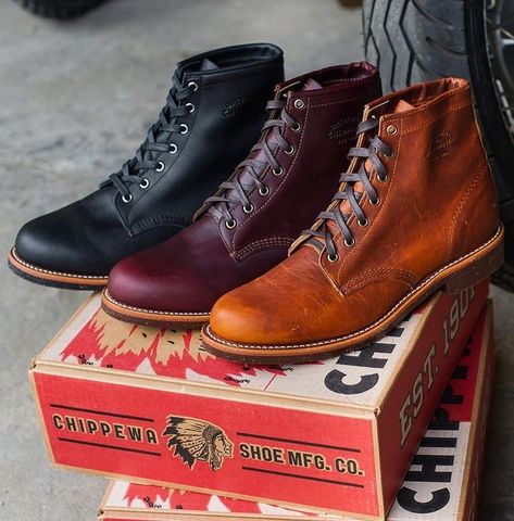 Rugged Fashion, Mens Biker Boots, Chippewa Boots, Gentlemen Style, Men Boot, Mens Rugged, Bike Pants, Harley Davidson Boots, Rugged Boots