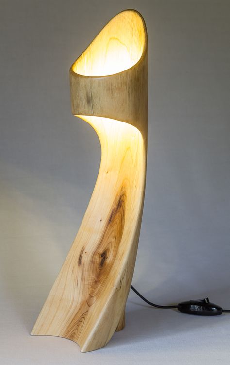 Amber wood lamp on Behance Cool Lamps Diy, Wood Lights Ideas, Wood Lamps Rustic, Wood Lighting Ideas, Birds Lamps, Lamp Wood Design, Wood Lamps Ideas, Wooden Lamp Diy, Reclaimed Wood Ideas