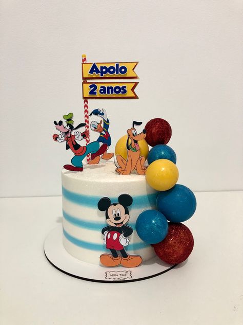 Mickey Mouse And Friends Cake, Mickey And Friends Cake, Mickey Birthday Cakes, Mickey Cake, Pool Cake, Baby Boy Birthday Cake, Mickey Mouse Birthday Cake, Boy Cakes, Mickey Cakes