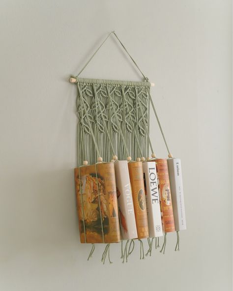 Macrame Bookshelf, Macrame Book Holder, Bookshelf Unique, Wall Hanging Bookshelf, Retro Bookshelf, Hanging Bookshelf, Hanging Bookshelves, Kids Book Storage, Wall Bookshelf