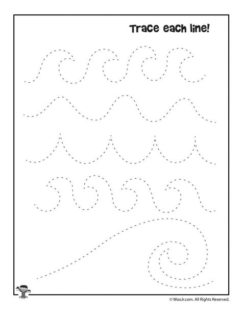 Summer Preschool Worksheets | Woo! Jr. Kids Activities Water Theme Worksheets For Preschool, Vacation Theme Preschool Activities, Water Preschool Worksheets, Summer Vacation Theme Preschool, Beach Activity Preschool, Ocean Tracing Preschool, Sea Worksheets Preschool, Beach Worksheets For Kids, Island Crafts Preschool