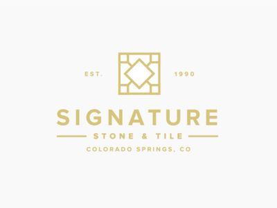 Signature Stone & Tile Gc Logo, Plumbing Logo Design, Tile Logo, Plumbing Logo, Green Branding, Stone Logo, Creative Tile, Advertising Ideas, Classic Tile