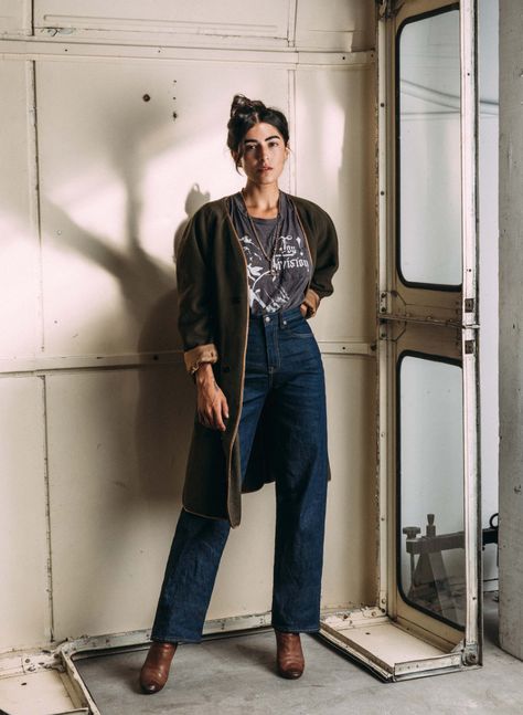 catherine indigo selvage rinse Eclectic Outfits, Imogene Willie, Selvage Denim, High Rise Style, Cooler Look, 가을 패션, Mode Inspiration, Looks Vintage, Outfits Casuales