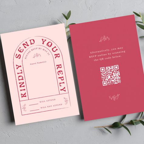 San Miguel Wedding, Qr Code Invitation, Rsvp Online, Vintage Font, Wedding Rsvp Card, Romantic Atmosphere, Rsvp Wedding Cards, Wedding Rsvp, Free Birthday Invitations