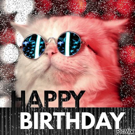 Cool Cat Happy Birthday Gif quotes gifs birthday happy birthday happy birthday images happy birthday pics happy birthday gifs animated happy birthday quotes Happy Birthday Cool, Funny Happy Birthday Gif, Birthday Gif Images, Happy Birthday Gif Images, Happy Birthday Animals, Happy Birthday Free, Birthday Balloons Pictures, Happy Birthday Gif, Happy Birthday Cat