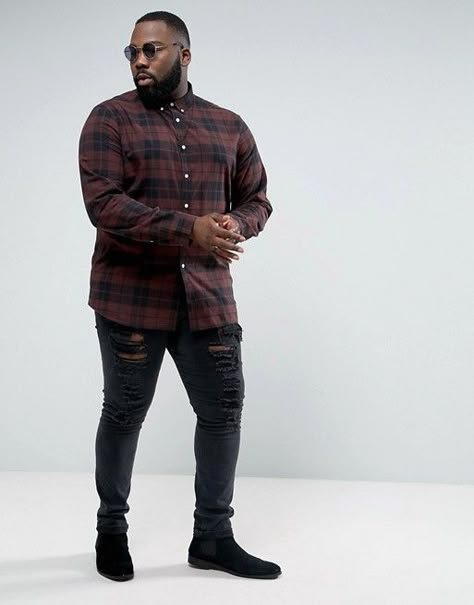 Here Are 8 Big & Tall Fall Style Trends Every Guy Should Try | Chubstr Big And Tall Fashion For Men Black, Husky Mens Fashion Big Guys Style, Tall Men Fashion Casual, Big And Tall Mens Fashion, Big Guy Fashion, Big Mens Fashion, Chubby Guy Outfits, Plus Size Black Men, Big Guy Outfits