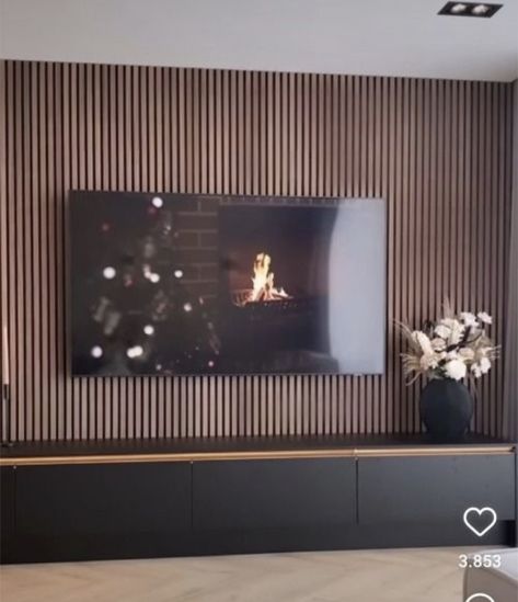 Vstupná Hala, Living Room Wall Units, Tv Wand, Accent Walls In Living Room, Tv Wall Design, Living Room Design Decor, Home Design Living Room, Living Room Tv Wall, Living Room Decor Modern