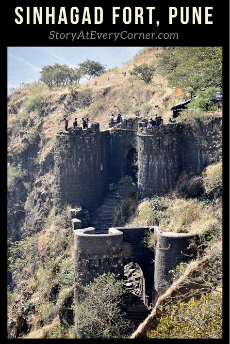 Pune, India is surrounded by mountains with great trekking, hiking and photography opportunities. The rulers built majestic forts like Sinhagad fort and structures in Pune and in the mountains. Today, the combination is perfect for the nature enthusiasts and history buffs alike. Sinhagad fort is popular with trekkers going on 2-day trips including climbs and meals Historical Places Photography, Rajgad Fort Images, Pratapgarh Fort, Raigad Fort Video, Sinhagad Fort, Trekking Photography, Raigad Fort Hd, Sinhagad Fort Pune, Monument In India