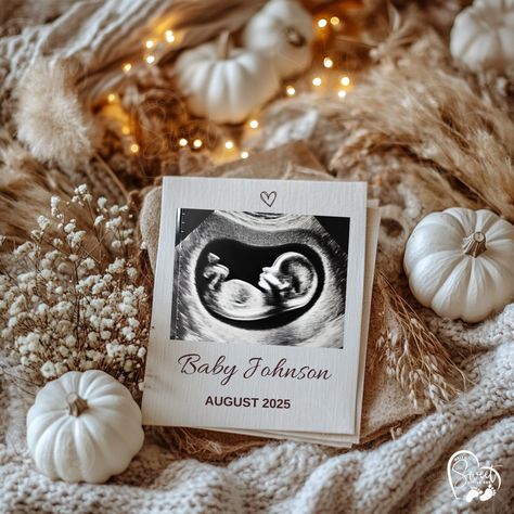 Share the excitement of your growing family with this Simple Pregnancy Announcement! With a charming minimal and simple design, this digital baby announcement perfectly captures the cozy fall vibes, making it an ideal choice for an elegant baby reveal or any seasonal celebration. 🍂 Easy to Edit & Personalize 🍂 This announcement is a self-editable Canva template, offering full customization of text, fonts, and colors. Add a personal touch with your own ultrasound or adjust the wording to reflect your unique style. Want an extra-special reveal? Canva lets you turn your image into a video for an animated announcement, or you can even print it as a postcard directly from Canva! 🍂 How It Works 🍂 -Purchase the listing. -Download the PDF provided, which includes a link to your Canva template.