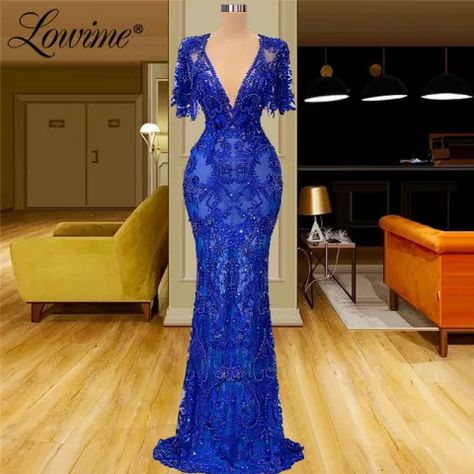 Royal Blue Prom Dress Long Sparkle, Evening Dresses 2022, Flower Floor, Celebrity Prom Dresses, Bodycon Gown, Mermaid High, Gala Dress, Fashion Forward Outfits, African Dresses Modern