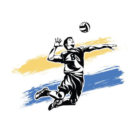 Volleyball smash template | Premium Vector #Freepik #vector #hand #man #sports #game Valiball Photo, Volleyball Logo Design, Logo Volleyball, Volleyball Background, Sports Day Poster, Volleyball Art, Volleyball Illustration, Volleyball Logo, About Volleyball