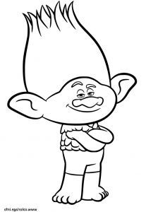 Branch From Trolls, Trolls Coloring Pages, Trolls Coloring, Coloring Pages Easy, Branch Trolls, Trolls Poppy, Trolls Party, Harley Quinn Drawing, Spiderman Coloring