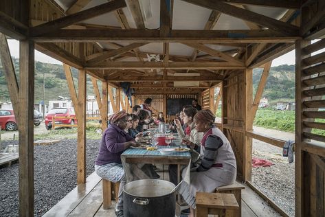 © Fernando Guerra | FG+SG Warehouse Kitchen, Warehouse Interior, Community Kitchen, Visual Literacy, Community Space, Wood Interiors, Hotels Design, Award Winner, Architecture Details