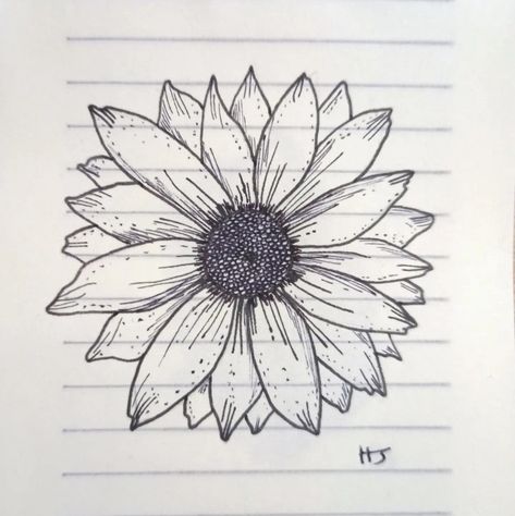 simple flower drawing with pen and fine liners Little Flower Drawing, Drawing With Pen, Simple Flower Drawing, Flower Pens, Fine Pens, Simple Flower, World Crafts, Ink Sketch, Cool Sketches