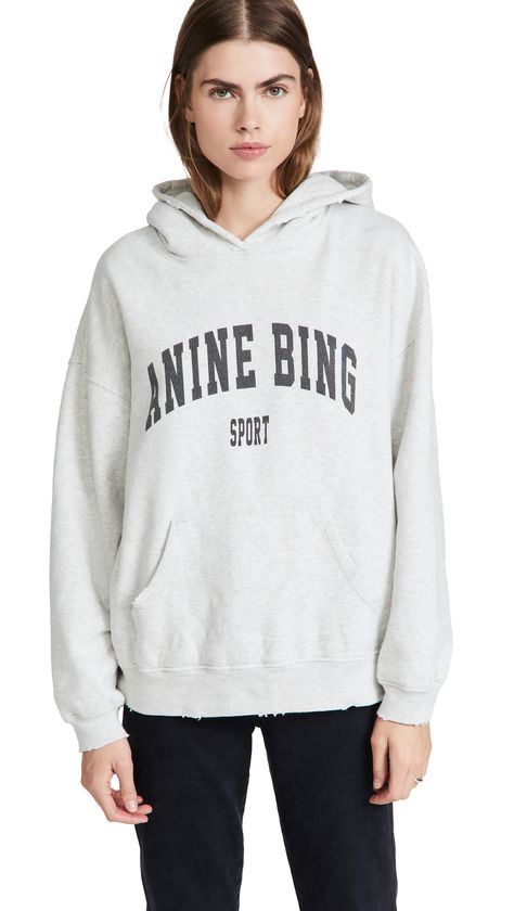 Annie Bing, Cute Hoodie, Fashion Hoodies, Anine Bing, Cool Hoodies, Grey Sweatshirt, Amazon Fashion, Summer Looks, Sports Women