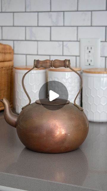 Roxanne on Instagram: "This is oddly satisfying to watch and it worked so well to bring this old copper kettle back to life!  . . . #cleaning #instagram #reels #cleaningtips #copper #cleaninghacks #diycleaners #howihome" Clean Copper, How To Clean Copper, Copper Kettle, Diy Cleaners, October 25, Oddly Satisfying, Instagram Reels, Cleaning Hacks, Products I Love