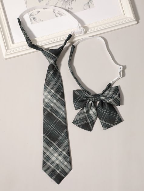 Dr Accessories, Womens Ties, Plaid Set, Pretty Accessories, Tie Bow Tie, Tie For Women, Fnaf Movie, Fashion Goals, Girly Shoes