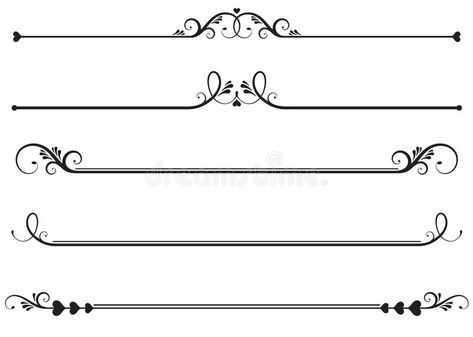 Ornamental Rule lines. Set of ornamental floral rule lines, decorative underline , #spon, #lines, #Set, #Ornamental, #Rule, #ornamental #ad Underline Design, Border Illustration, Decorative Elements, Plant Decor, Logo Templates, Design Projects, Stock Images Free, Stock Vector, Vector Illustration