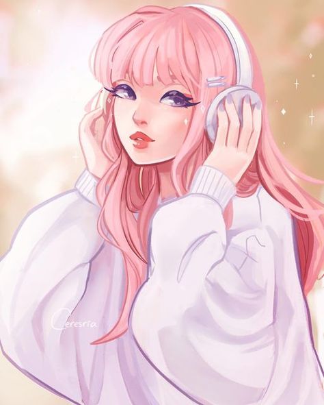 Pink Hair Oc, Kawaii Character Design, Spotify Wrapped, Writing Stories, Queen Anime, Anime Christmas, Discord Pfp, Cute Tumblr Wallpaper, Comfy Sweater