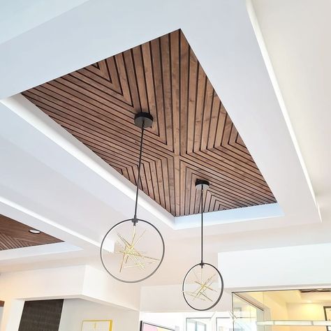 Wood ceiling panels