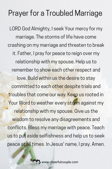 Image of Prayer for a Troubled Marriage Marriage Healing Prayers, Get Well Prayers Health, Save Marriage, Prayer For Restoration Of Marriage, Troubled Marriage Advice, Prayers For My Husband Marriage, Prayers For My Wife, Marriage Prayers, Prayers For Our Marriage