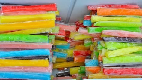 Everyone knows these. Everyone loves these. Everyone has a different name for these. | Let's Settle This Once And For All: What's The Right Name For These Freeze Pops, Snack Items, Cream Soda, Ice Pops, Blue Raspberry, Egg Free, Soy Free, Sugar And Spice, Nut Free