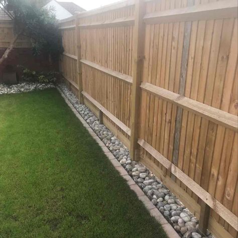 Gabion fencing ltd | BookaBuilderUK Member Profile Rock Around Fence Line, Turf With Rock Border, Rocks Around Fence Line, Rock Border Around Fence, Fence Bottom Gap Solutions, Rock Boarder Along Fence, Rock Lined Fence, Rock Border Along Fence, Rocks Along Fence Backyards