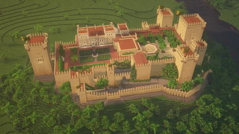 Minecraft Castle Designs, Minecraft Starter House, Minecraft Building Guide, Minecraft Farm, Minecraft Castle, Minecraft Medieval, Minecraft City, Minecraft Inspo, Minecraft Blueprints