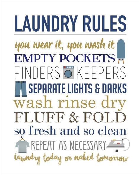 On Monday I showed you guys my parents’ new laundry room makeover. One of my favorite elements of the room was the Laundry Rules printable I created so of course I had to share it with you guys for FREE! I tried to keep this pretty neutral so I hope it works for most people! And just … Laundry Rules, Laundry Room Printables, Room Rules, Laundry Room Storage Shelves, Laundry Business, Small Laundry Room Organization, Room Storage Diy, Laundry Shop, Laundry Room Signs