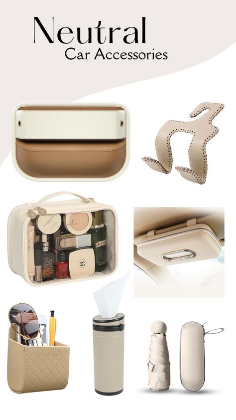 Beige Aesthetic Car Accessories, Neutral car accessories, beigecore, tan, tancore, it girl, amazon finds, amazon gift ideas for women, amazon gift ideas, car accessories, van accessories, jeep accessories Beige Interior Car Accessories, Car Accessories Amazon Finds, Aesthetic Car Must Haves, Elegant Car Accessories, Aesthetic Car Essentials, Beige Car Decor, Car Must Haves Accessories, Winter Car Essentials, Beige Car Aesthetic