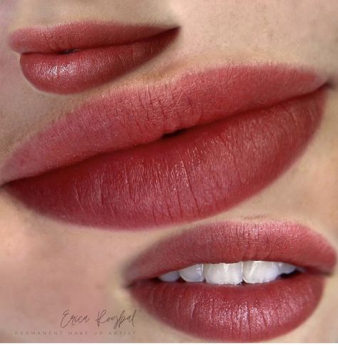 Lip Blushing Tattoo Colors, Lip Color Tattoo, Blush For Dark Skin, Blush Tint, Lip Blushing, Lips Inspiration, Eyebrow Growth Serum, Dark Red Lips, Lip Blush