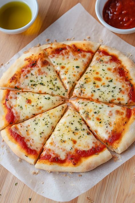 Easy Greek Yogurt Pizza Crust Recipe Ww Pizza Recipes, Greek Style Pizza, Greek Yogurt Pizza Crust, Yogurt Pizza Crust, Healthy Pizza Crust Recipe, Greek Yogurt Pizza, Easy Healthy Pizza, Greek Pizza Recipe, Ww Pizza