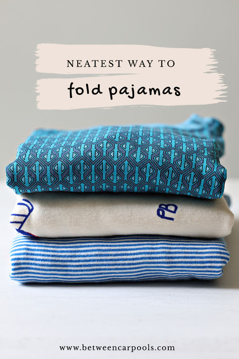 We’ve folded pants into shirts before. But this pajama folding hack is the neatest and easiest one we’ve tried yet.
You're on your way to a more aesthetic closet! Pajama Folding, Fold Pyjamas, How To Fold Pajama Sets, Folded Pants, Aesthetic Closet, Creative Storage Solutions, How To Fold, Fleece Pajamas, Cleaning Routine