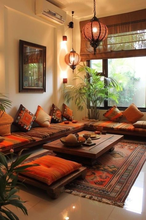 Rooms In Mansions, Living Room Decor Indian Style, Small Living Room Decor Indian, Indian Living Room Design, Layout Home, Dream Living Room, Indian Living Room, Indian Room Decor, Colourful Living Room Decor