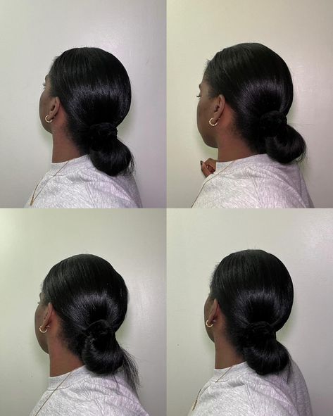 simple hairstyles for silk press pt.1 ☺️ this was day 5 hair btw; my fav is the half up half down and I mainly wore the low bun especially when it got older👍🏾 Which simple style would you do? #type4hair #type4naturalhair #silkpresshairstyles #silkpress #silkpressnaturalhair #blackgirlhair #blackgirlhairstyles #healthynaturalhair #easyhairstyles #simplehairstyles #bun #ponytail #lowbun #naturalhairblogger #halfuphalfdown #lowponytail Silk Press Low Bun, Silk Press Claw Clip Hairstyles, Claw Clip Silk Press, How To Make Your Silk Press Last, Maintain Silk Press Natural Hair, Silk Press Natural Hair, Low Bun, Type 4 Hair, Healthy Natural Hair