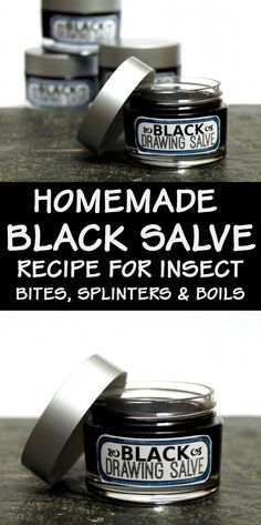 Black Drawing Salve Recipe! This homemade black drawing salve recipe works as a natural home remedy for splinters, boils, acne, bee stings, poison and infections. A twist off traditional black drawing salve recipes, this black drawing salve also contains honey and antioxidant green tea. #blacksalve #salve #medicine #skincare #diy #recipe #drawingsalve #natural #botanical #remedy #homeremedy #naturalremedy Drawing Salve Recipe, Medicine Skincare, Black Drawing Salve, Drawing Salve, Skincare Diy, Salve Recipes, Black Drawing, Herbal Apothecary, Natural Healing Remedies