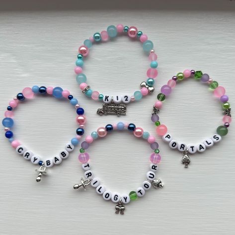 Melanie Martinez Braclets Ideas, Melanie Martinez Kandi Bracelet, Trilogy Tour Bracelet Ideas, Melanie Martinez Bracelet Clay Beads, Bracelet Ideas Melanie Martinez, Melanie Martinez Jewelry, Trilogy Tour Bracelets, Melanie Martinez Bracelet Idea, Trilogy Bracelet