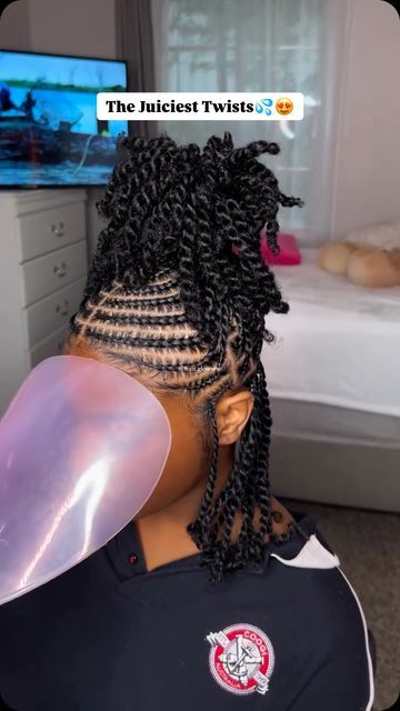 Braid And Twist Styles For Natural Hair, Rope Twist Hairstyles For Black Women, Juicy Twists, Twists On Natural Hair, Rope Twist Braids, Feed In Braids Hairstyles, Spring Twists, Two Strand Twist, Twist Styles