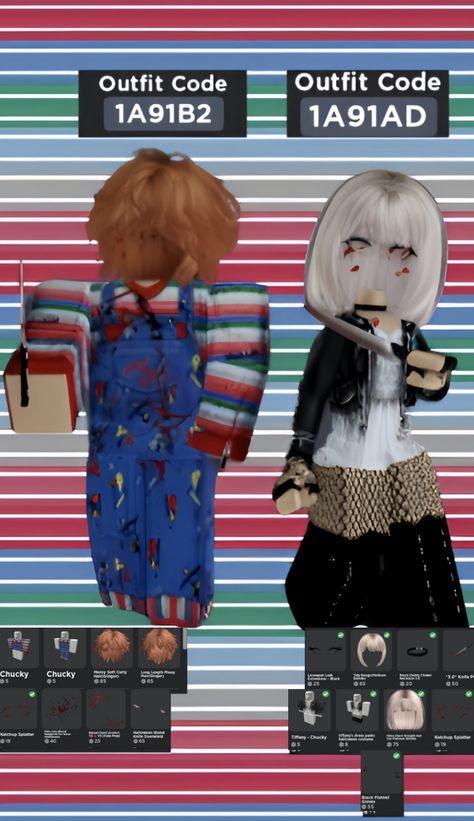 Roblox fits roblox matching fits roblox Halloween cute Roblox fits matching chucky Tiffany Roblox matching Tiffany and Chucky fits Roblox matching Chucky and tiffany fits Roblox Matching Fits Codes, Chucky Roblox Avatar, Matching Brookhaven Codes, Matching Avatars Couple Roblox Code, Roblox Couple Outfits Codes, Matching Roblox Usernames For Couples, Matching Halloween Roblox Outfits, Matching Roblox Avatars Couple Codes, Matching Roblox Outfits Hello Kitty