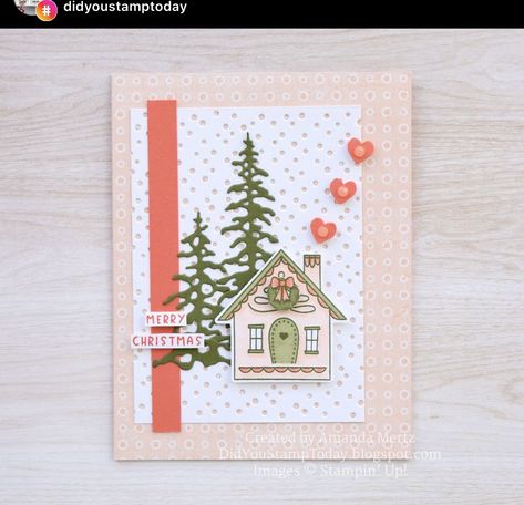 Stampin Up Holiday Home Cards, Stampin Up Humble Home Christmas Cards, 2024 Stampin Up Christmas Cards, Stampin Up Humble Home Cards, Stampin Up Humble Home, Humble Home Stampin Up Cards, Stampin Up Christmas Cards 2024, House Cards, Humble Home