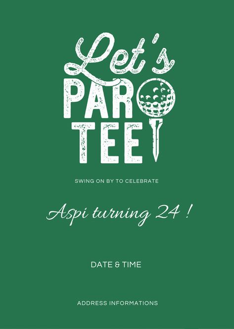 Country Club Events, Golf Theme Party, 20th Bday, Cut Out Cookie Recipe, Par Tee, Golf Birthday Party, Club Events, 30th Birthday Decorations, Golf Event