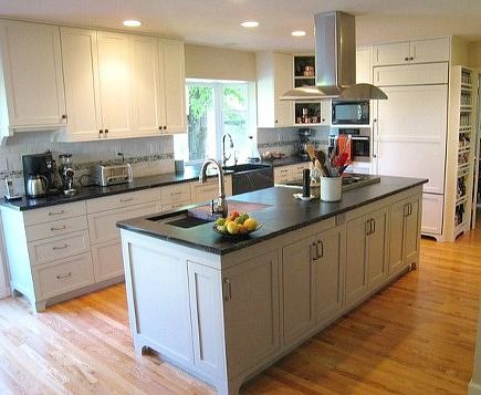 Kitchen Island With Sink And Dishwasher, Sink In Kitchen, Kitchen Island With Cooktop, Island With Stove, Kitchen Island With Stove, Top Kitchen Designs, Island Cooktop, Kitchen Island With Sink, Sink In Island