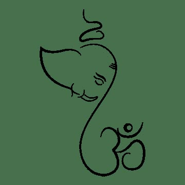 Ganesha Calligraphy Art, Ganesh Vector Art, Om Drawing Artworks, Ganpati Doodle, Ganesh Line Art, Ganesha Line Art, Hand Painted Kurti, Ganpati Sketch, Ganesha Vector