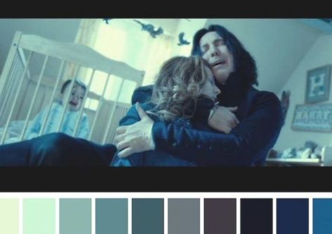 Cinema Palettes: Color palettes from famous movies - Harry Potter and The Deathly Hallows-part-2 Color In Film, Movie Color Palette, Famous Movie Scenes, Cinema Colours, Black And White Movie, Color Script, Mood And Tone, Famous Movies, Color Psychology