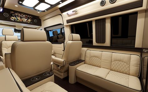 Mercedes Benz Camper, Custom Sprinter Van, B13 Nissan, Mercedes Benz Vans, Mercedes Sprinter Van, Mercedes Van, Luxury Van, Sprinter Van Conversion, Van Conversion Interior